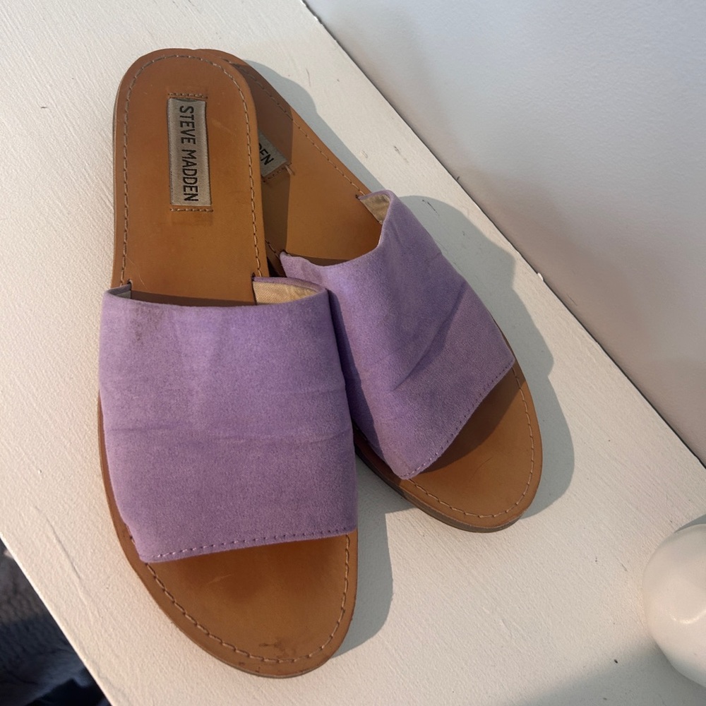 Steve Madden Women's Lavender Slide Sandals